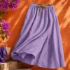 A new purple elegant long dress for women in summer, a slimming and form-fitting A-line dress Specification image